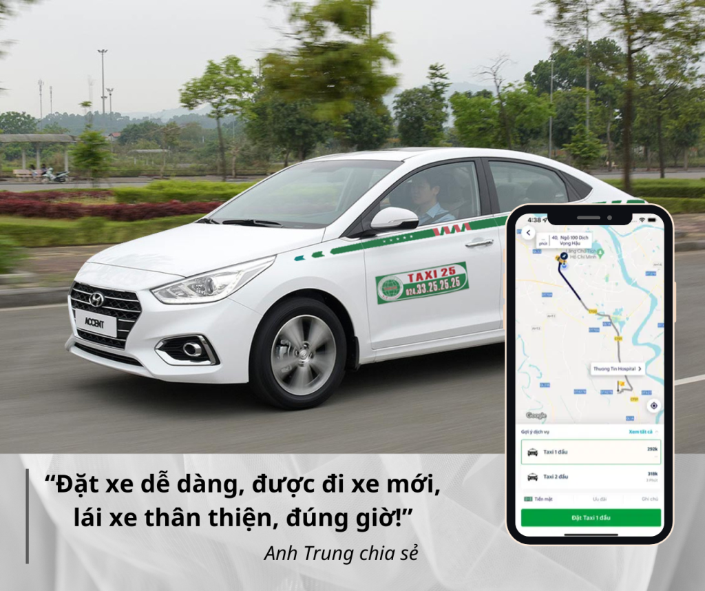 Phản hồi khách hàng dịch vụ Taxi 25