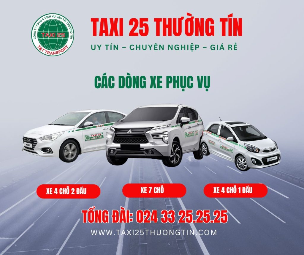 Dòng xe Taxi 25 thường tín