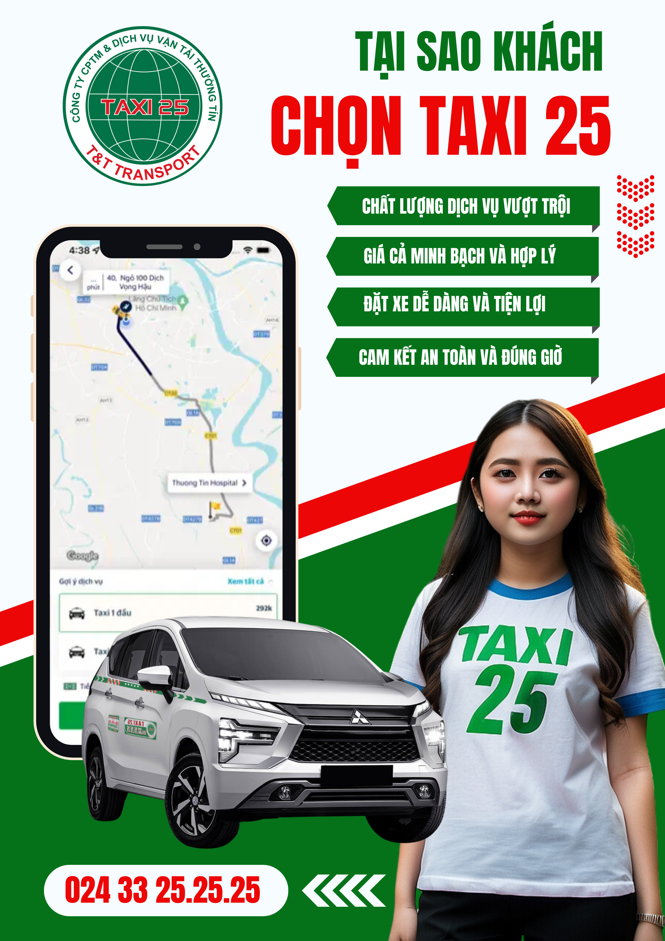 tại sao khách chọn Taxi 25