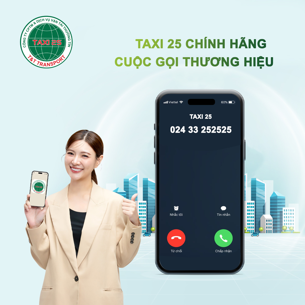 taxi 25 cuoc goi thuong hieu