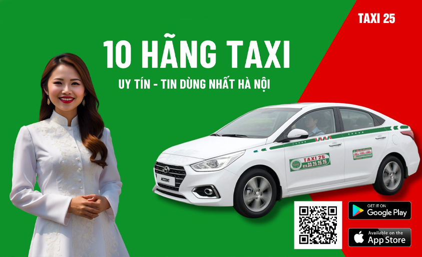 10 hãng taxi được yêu thích nhất Hà Nội