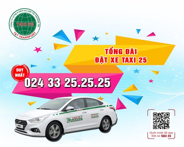 Đặt xe qua tổng Đài Taxi 25 hoặc App trên di động